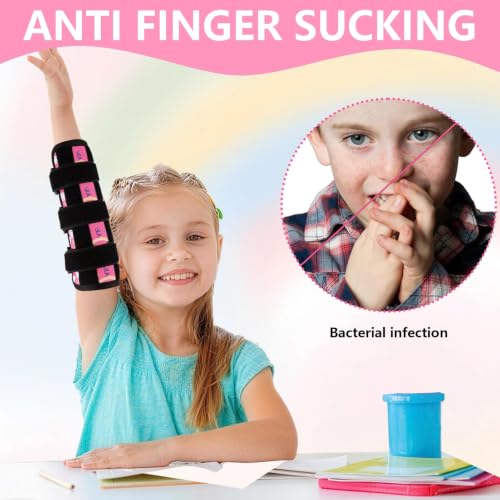2PCS Thumb Sucking Guard, Thumb Guard for Thumb Sucking (Pink Pony) - color: Pink Ponies