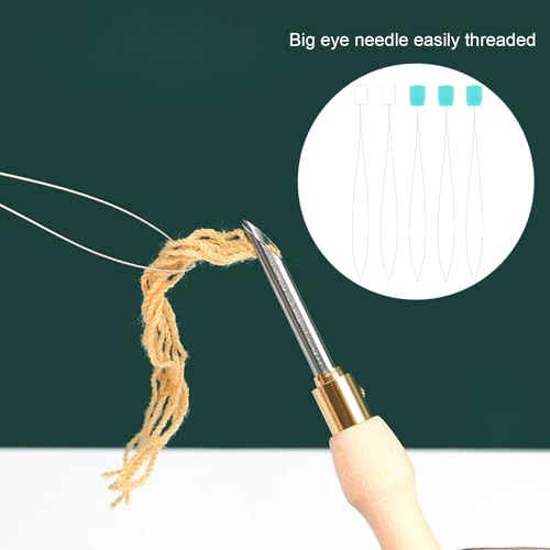 5 Pcs 6.7'' Long Needle Threaders for Punch Needles Embroidery Stitching Craft Tool Sewing Machine Needles Threader Cross Stitch Supplies for Hand Stitching Sewing Machine