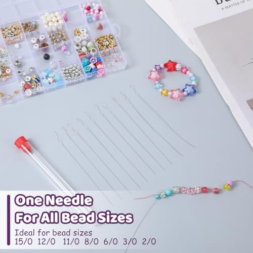 12pcs Twist Seed Bead Needle, 5.5inch Beading Needles - style: style 2