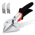 LeafLux Miter Shears for Wood Trim, Adjustable 45 to 135 Degree Handheld Tool, Multi Angle, Multifunctional Trunking Shears for Moulding, Mitre Cutting, Quarter Round, Includes 2 Blades | LFXP3101S - size: 3101S with 2 blades