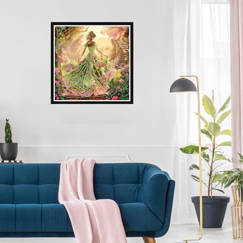 SKRYUIE DIY Diamond Art Kits for Adults Woman Special Shape - 5D Diamond Painting Kits for Adults Landscape - Crystal Embroidery Cross Stitch - Craft for Wall & Office Decor 12 x 12 Inch c17 - color: Colorful-13