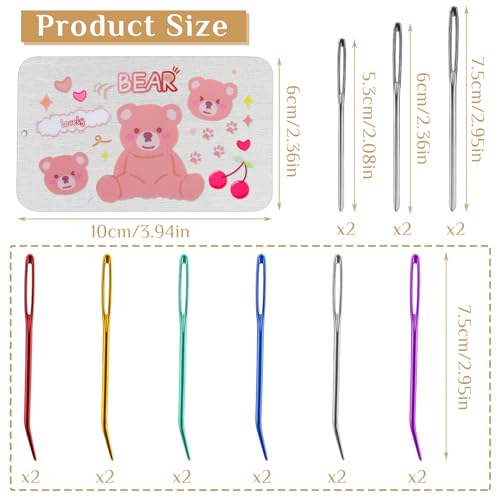 UOOU 18 Pcs Yarn Needle, Tapestry Needle Darning Needles for Yarn
