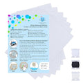 Sticky Wash Away Embroidery Stabilizer Self-Adhesive Printable 8.5" x 11" 7pcs / Pack - size: 8.5" x 11" 7PCS
