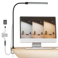 CUHIOY Desk Lamp with Clamp, 27" Flexible Goose-Neck Light for Craft Sewing