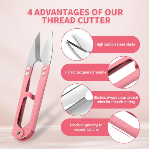 CZZXI 3PCS Thread Snips, High-Carbon Steel Thread Cutter