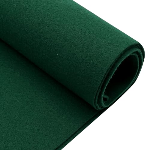 EOVEA - Acrylic Felt Fabric by The Yard - Soft and Durable 72" Wide & 1.6mm Thick Felt Sheets for DIY Crafts, Sewing, Upholstery, Cushion, Padding, Costumes(Hunter Green, 1 Yard) - color: Hunter Green, size: 1 Yard