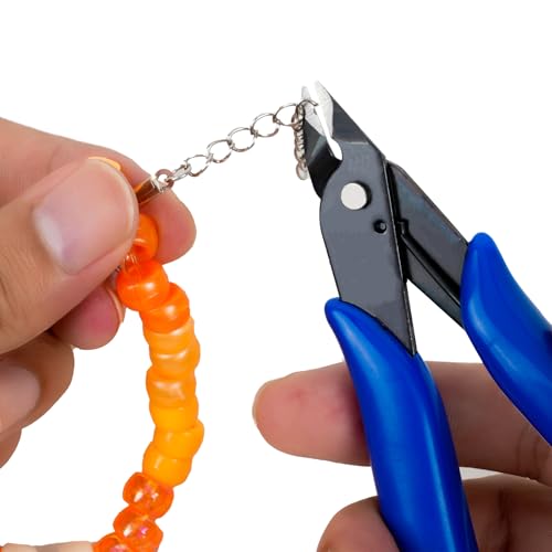 HongWay 5pcs Micro Flush Cutters 5 Inches Blue Side Cut - color: Blue