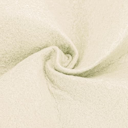 Felt Fabric 36" X 36"(1 Square Yard) (Ivory) - color: Ivory, size: 36" X 36"