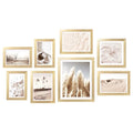 ArtbyHannah Gallery Wall Frame Set, 8 Pack Gold Picture Frames, Small - color: Gold, size: Small