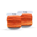 Embroidery Floss Kit and Refills - Cotton Threads - DMC Color Coding for Cross Stitch, String Crafts, Friendship Bracelets - color: 720 Red Orange