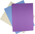 KCS 3 pc of 12" x 18" 14CT Counted Cotton Aida Cloth Cross Stitch Fabric (Cream+Light Blue+Lavender) - color: Cream+light Blue+lavender