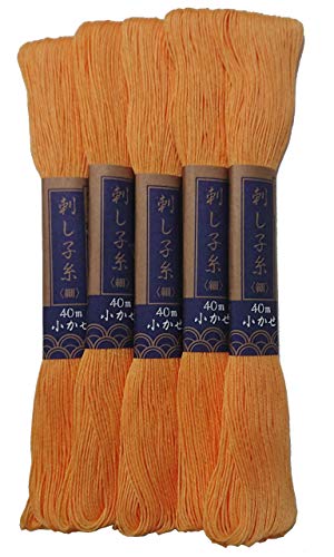 Sashiko Thread 40m 5x1 (Golden Yellow) - color: Golden Yellow