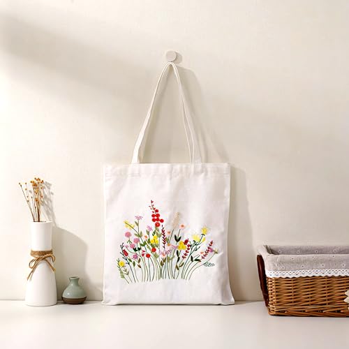 iNee 100% Cotton Fabric for Embroidery, 20 by 60-Inch, White - color: White