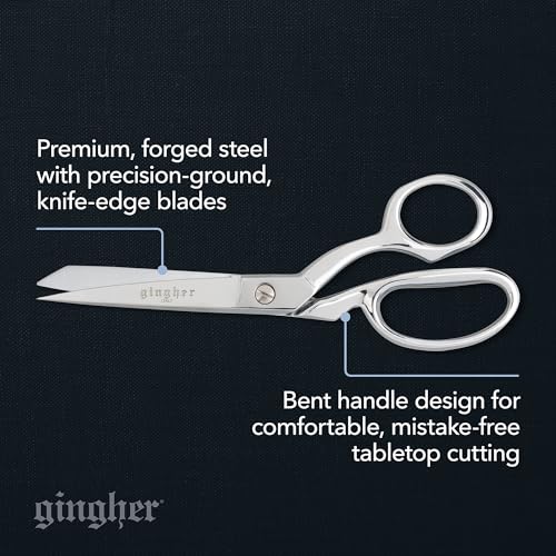 Gingher 8" Serrated Dressmaker's Fabric Scissors for Cutting Clothes - style: 8" Serrated Dressmaker