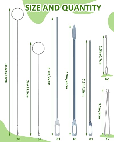 FIVEIZERO Drawstring Threader Tools & Draw Cords for Drawstring Replacement - size: 2 cords