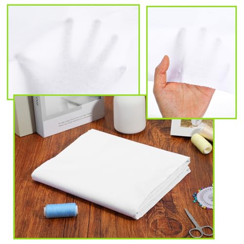 10 Yards x 63 Inch Cotton Muslin Fabric White Cotton Fabric by The Yard