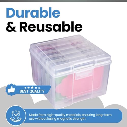 ArtBin 6947ZZ Photo & Craft Organizer Set, Large Box with [5] Plastic Storage Cases Inside, Clear - style: Large Box with 5-Pack inside