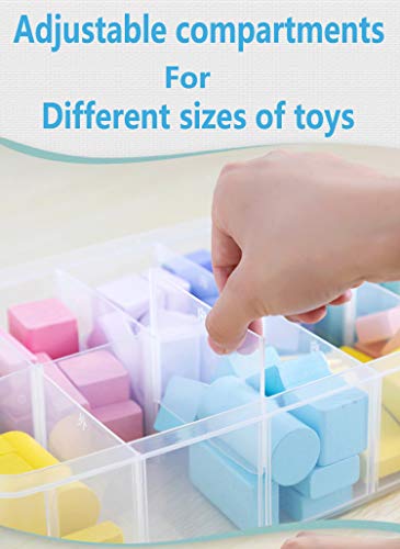 Sooyee 6-Tier Stackable Craft Organizers and Storage Box, Clear - size: 6-Tier