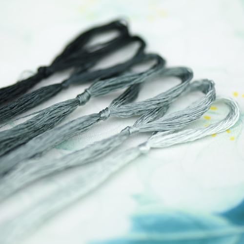 Natural 100% Mulberry Handmade Embroidery Silk Thread Silk Floss (79) - color: 79