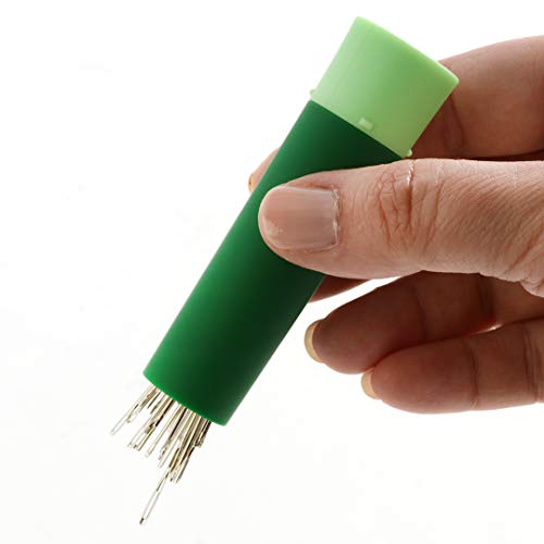 Dritz 803 Twist 'N Select Needle Storage , Green - style: Twist 'N Select Needle Storage