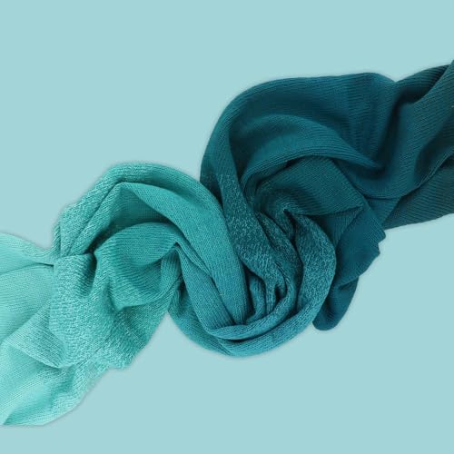Scheepjes Cotton Whirl 1094yd (1 Cake) - 737 Teal Tempest Gradient Yarn - color: 737 Teal Tempest