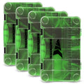 KastKing Utility Tackle Boxes, 3600 and 3700 Fishing Tackle Trays - color: Green Camouflage, size: 3700(4Pack)