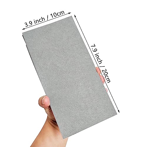 Jtnohx Self Adhesive Felt Sheets Adhesive Backed Felt Fabric Grey 4"x8" - color: Grey