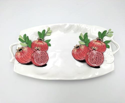 Embroidered Iron on Patches Applique, Pomegranate Embroidered - color: Pomegranate