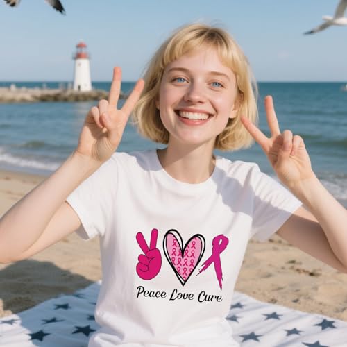 30 Pcs Breast Cancer Awareness Dtf Transfers Ready to Press - color: Breast Cancer Awareness