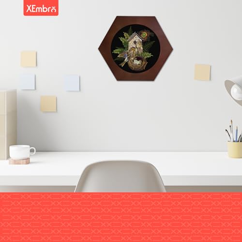 XEmbro 8 Inch Wood Embroidery Hoop Frame, Hexagon Embroidery Display Frame - style: Hexagon