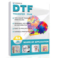 30 sheets DTF Transfer film A4 (8.3' x 11.7') double-sided Matte - size: 8.3 x 11.7 in 30 sheets