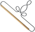 Ackfeld 8 in Gray Powder-Coated Heirloom Fabric Holder with Wooden Dowel – Quilt & Craft Wall Display Hanger, Model 86047