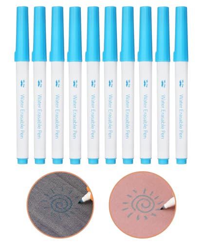 Mr. Pen- Washable Fabric Markers for Sewing, 10 Pack, Blue, Erasable - size: 10 Pack