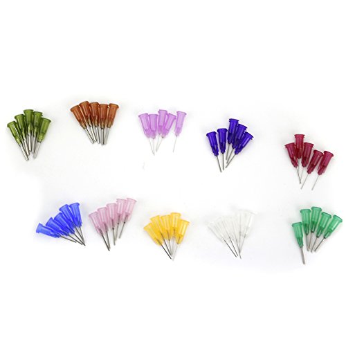 120Pcs 1/2" Industrial Liquid Dispenser Needle Adhesive Glue Dispensing Blunt Tip Luer Lock