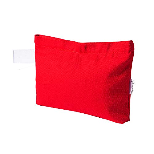 Multi-purpose Cotton Canvas Zipper makeup Bag Pouch 4-pack - color: Red