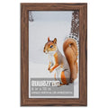 Rustic Walnut 6x10 Frame - Single Frame, 6 x 10 Poster Frame for Artwork, Puzzles, Photos and Movie Posters Picture Frames - size: 6" x 10"