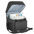 LUXJA Serger Machine Carrying Case with Bottom Wooden Board, Black - color: Black