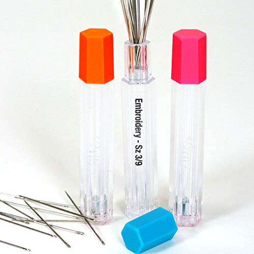 Dritz 812 Needle Storage Tubes (3-Count),Clear - style: Needle Storage Tubes