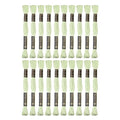 24 Skeins Embroidery Cotton Floss is 100% Egyptian Long Fiber Cotton of 8.75yds Each Cotton Cross Stitch Thread for Hand Embroidery DIY Creation and Friendship Bracelet String. (24, Light Green) - color: Light Green