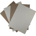 KCS 4/6 pc of 12" x 18" 30cmx45cm 16CT Counted Cotton Aida Cloth Cross Stitch Fabric (Cream+Khaki, 4 pc) - color: Cream+khaki, size: 4 pc