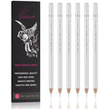 GETHPEN White Charcoal Pencils Set, Sketch High-light Pencils, 6 Pieces - color: White, size: 6 Count (Pack of 1)
