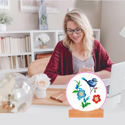 Embroidery Hoop Display Stand 3Pack Suitable Embroidery Hoop Frame,Cross Stitch Stand Base Embroidery Display Stand Display Cross Stitch Hoop Frame Stand (Suitable 7-9.6IN Frame)