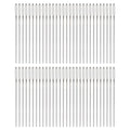 HARFINGTON 60Pcs Large Eye Blunt Needles 2" Tapestry Needle Yarn Sewing Knitting Weaving Needle Stainless Steel for Crochet Projects - size: 2"