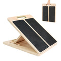 Slant Board for Calf Stretching, Adjustable Portable Wooden Calf Stretcher Incline Board, 380 lbs Weight Capacity Calf Stretch Wedge for Leg, Knees, Heel, Ankle & Stretching
