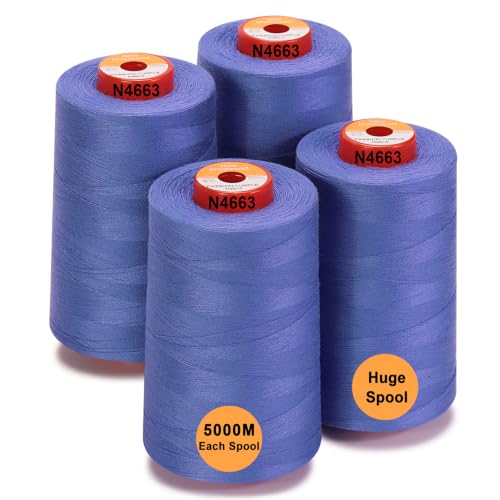 New brothread 4 Large Cones All Purpose Polyester Thread -Passion Purple - color: 4xPassion Purple