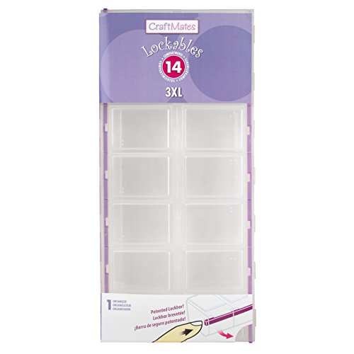 Craft Mates Craft & Sewing Supplies Organizer, 14 Locking Compartments, 3XL - style: 14 Locking Compartments (3XL)