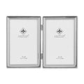 Lawrence Frames Bead Border Design, 4x6 Double, Silver - color: Silver, size: 4x6 Double