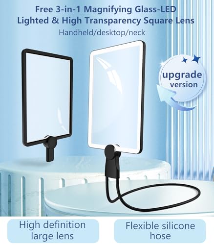 10X Large Rechargeable Magnifying Glass