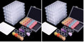 SGHUO 168 Slots 6pcs 28 Grids Diamond Painting Boxes Plastic Organizer, Bead Organizer (Pack of 2) - size: 6pcs (Pack of 2)