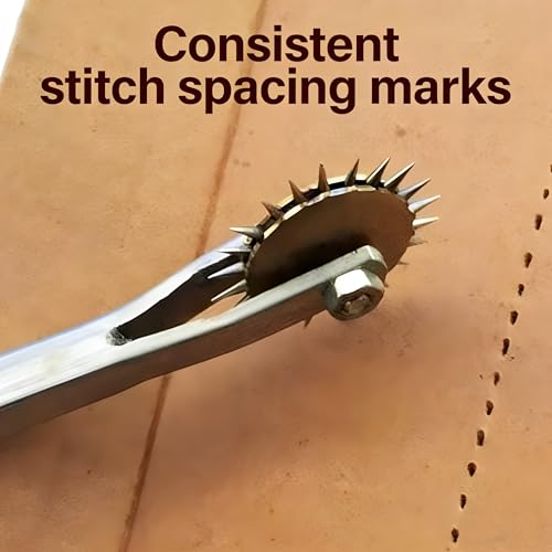 MAGIKON Tracing Wheel, Leather Sewing Stitch Marking Tool 4mm